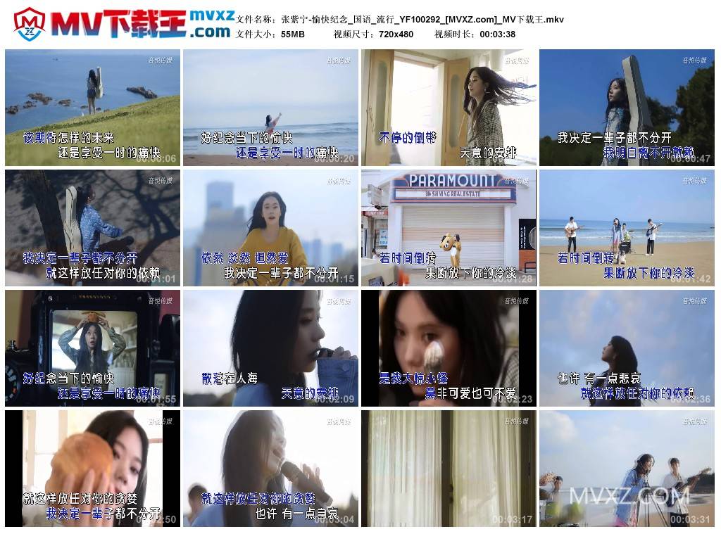 张紫宁-愉快纪念_国语_流行_YF100292
